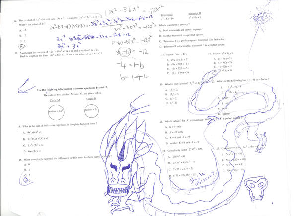 Math Test Dragon by bluedranzer77 on DeviantArt