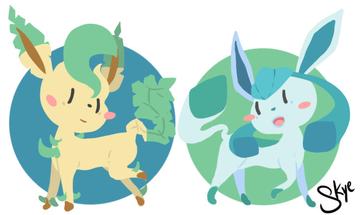 Glaceon and Leafeon