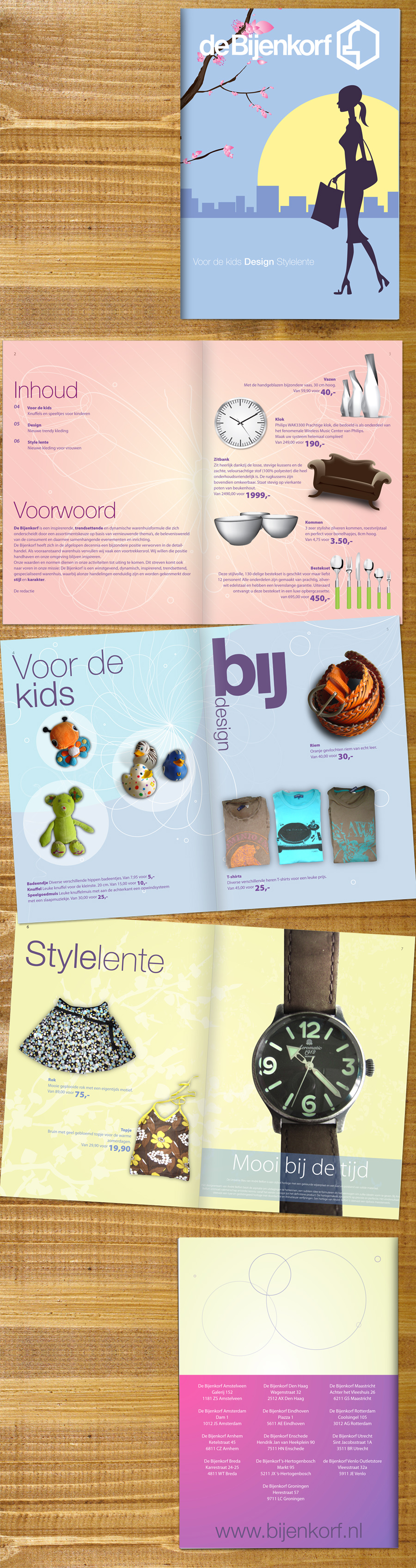 De Bijenkorf brochure school