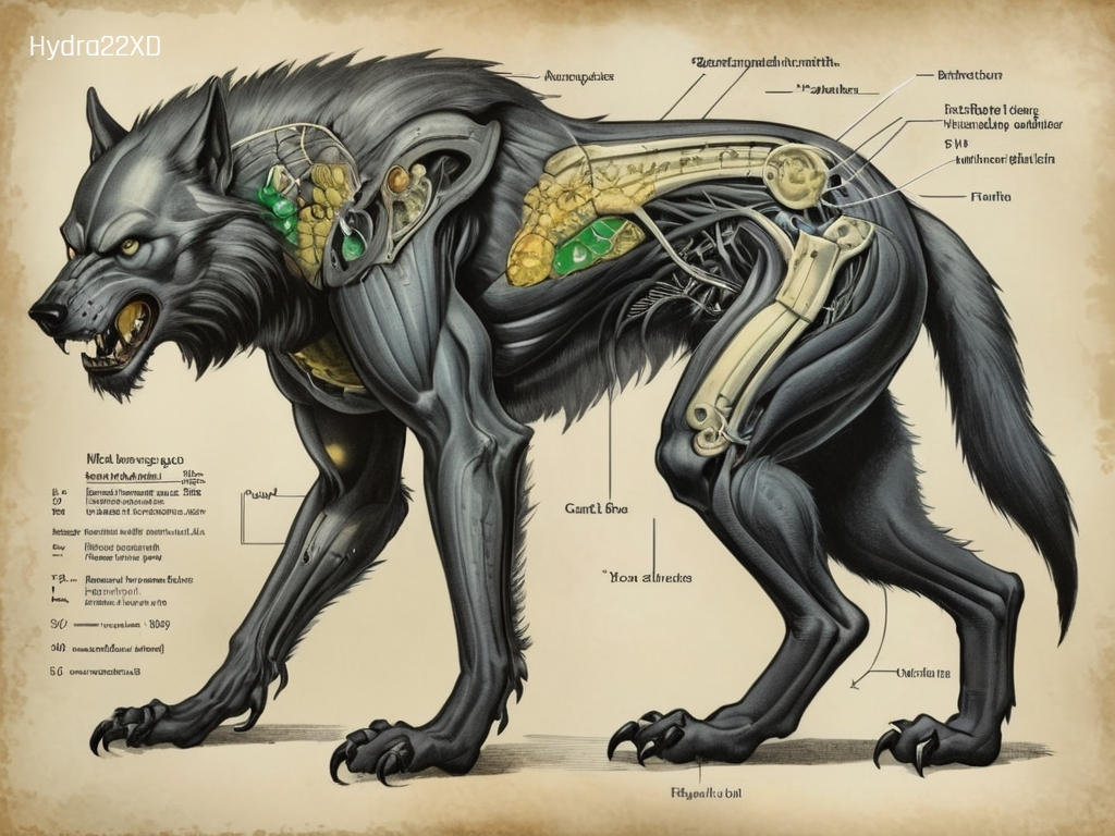 Werewolf Diagrama Wolf Form by Hydra22XD on DeviantArt