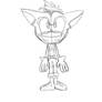 Crash bandicoot Sonic Style (sketch)