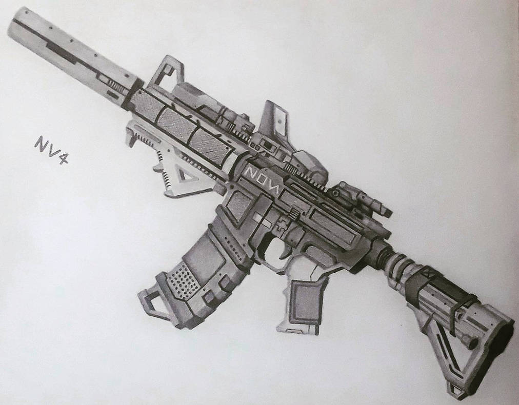 assaultrifledrawing nv4 from infinite warfare by tiktikCLASHart96 on ...