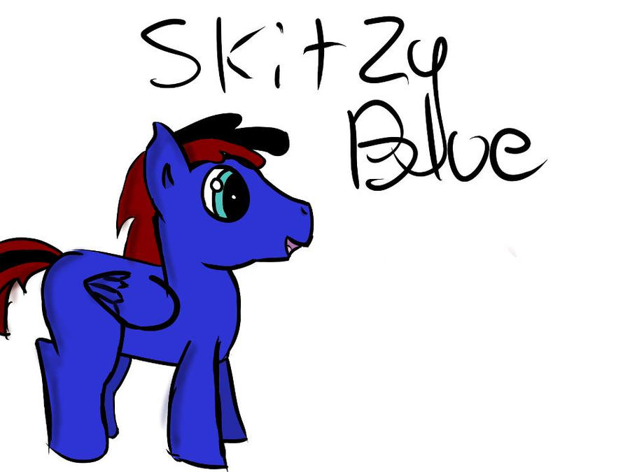 Skitzy My OC Skitzy Blue by UNSCPonyExpress on DeviantArt