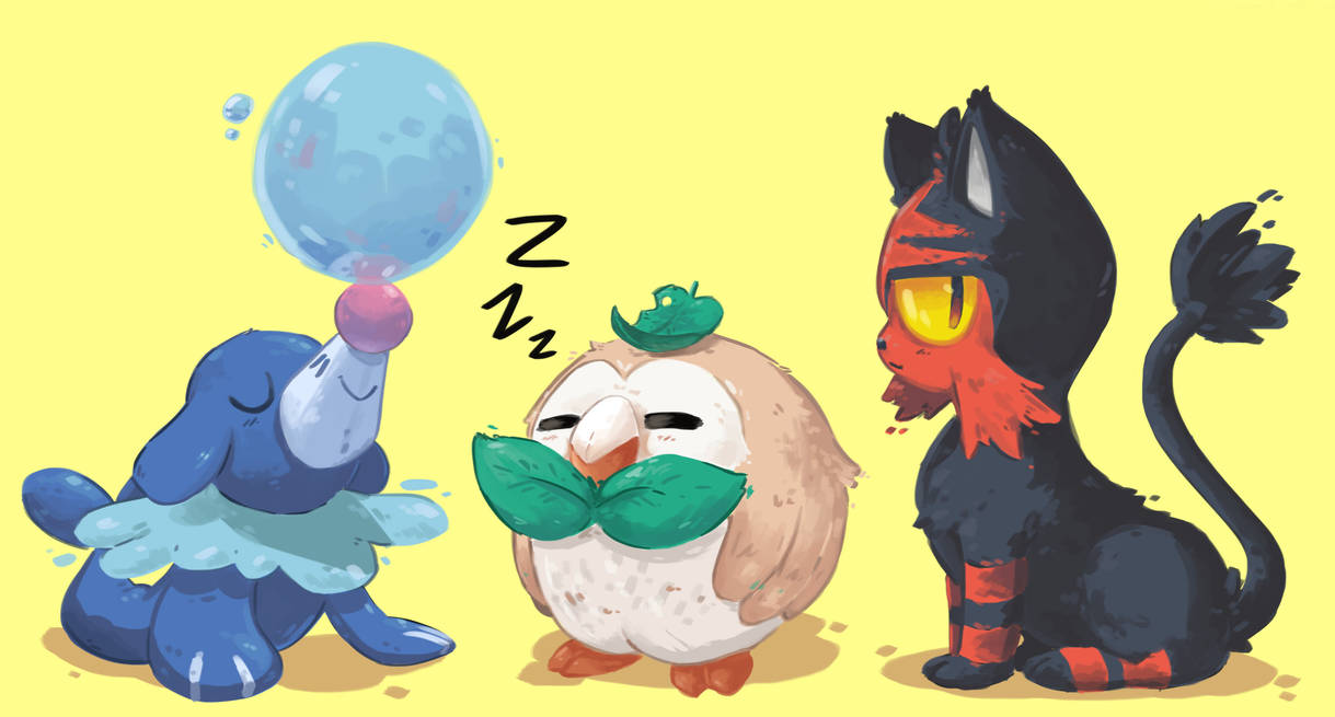 Pokemon Sumo Deviantart SuMo Starters by Pencil13 on DeviantArt