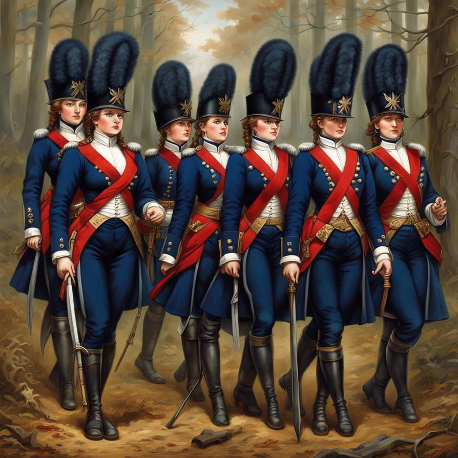 Female French Napoleonic Royal Guards by wackytaz on DeviantArt