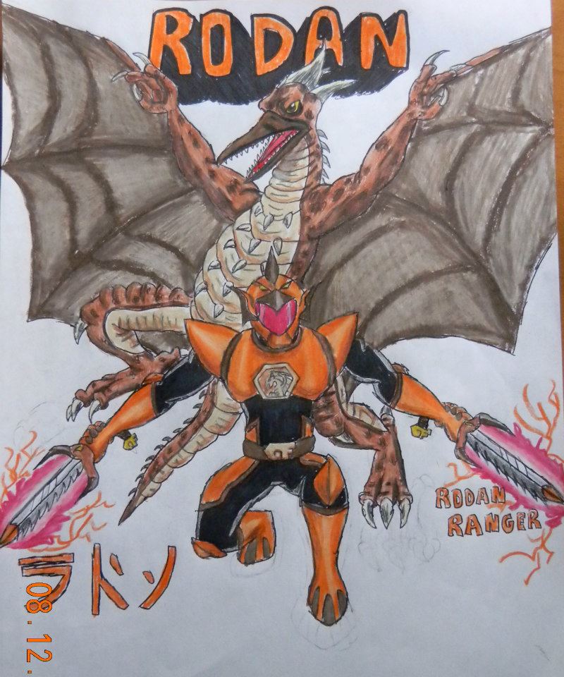 Power Rangers Rodan Ranger Rodan Ranger by BozzerKazooers on DeviantArt