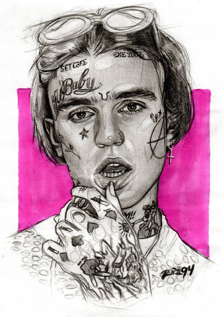 Lil Rae Rapper Drawing Pencil Drawing of Lil Peep by gumelarizqy on DeviantArt