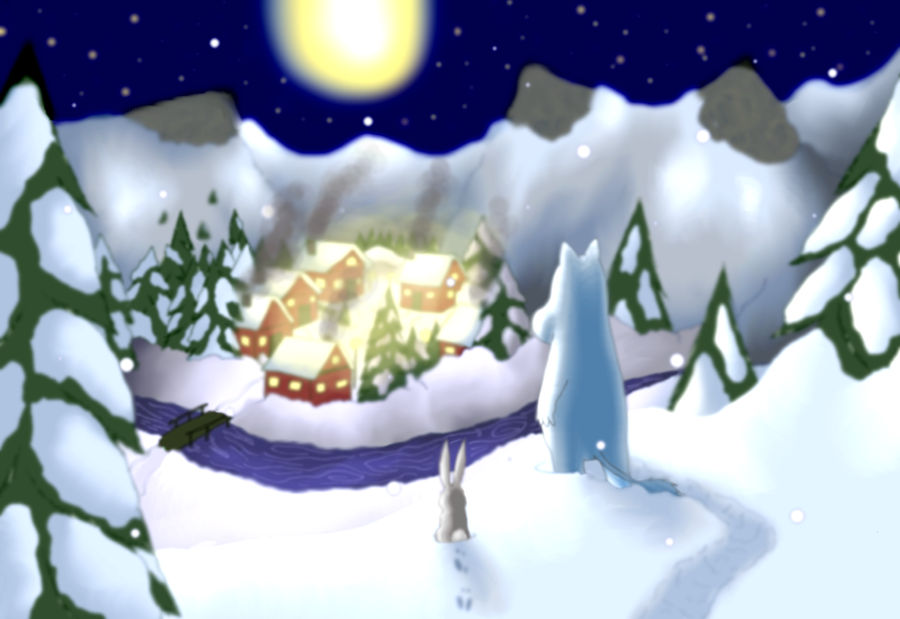 Lonely Moomin by Angelic-Zinle