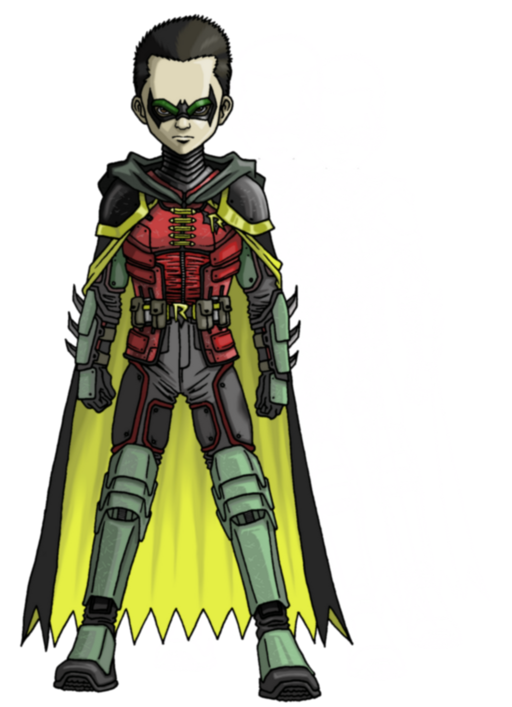 Damian in Arkham style by Angelic-Zinle