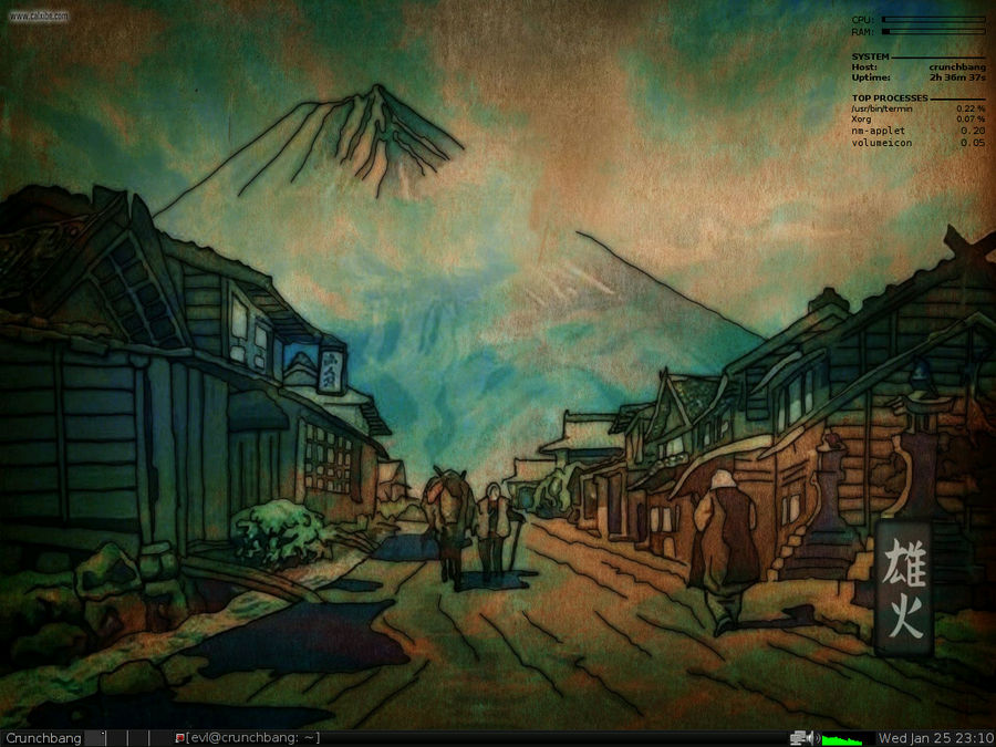 Joe's Window Manager on Crunchbang Linux by ElderVLaCoste on DeviantArt