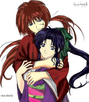 Kenshin and Kaoru by MS