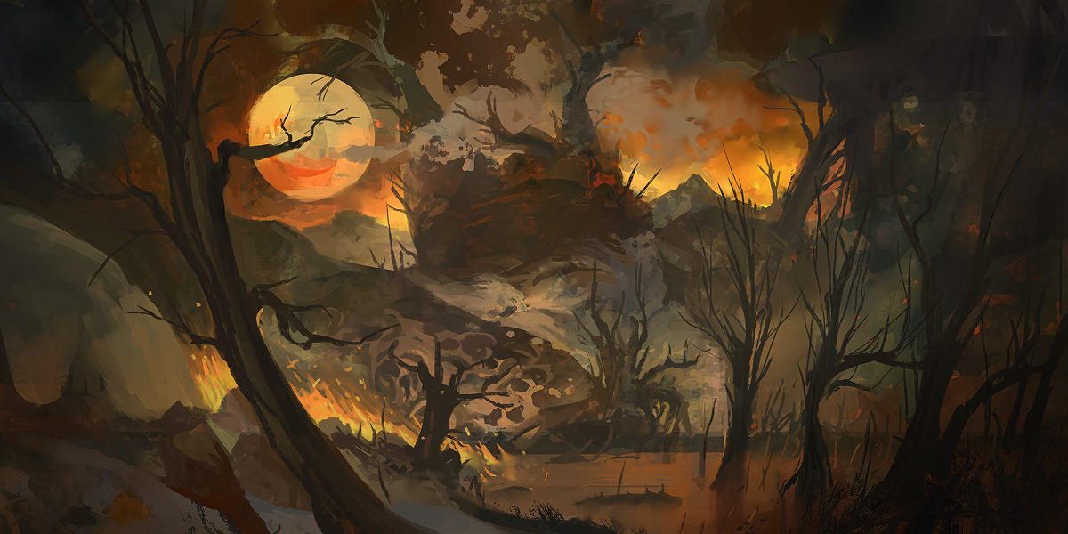 Forest Fire by Howi3 on DeviantArt