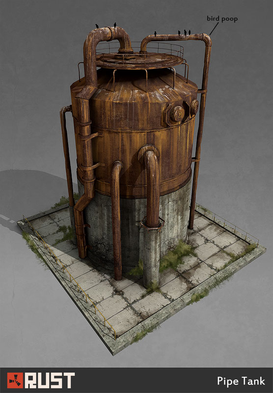 Rust - pipe tank