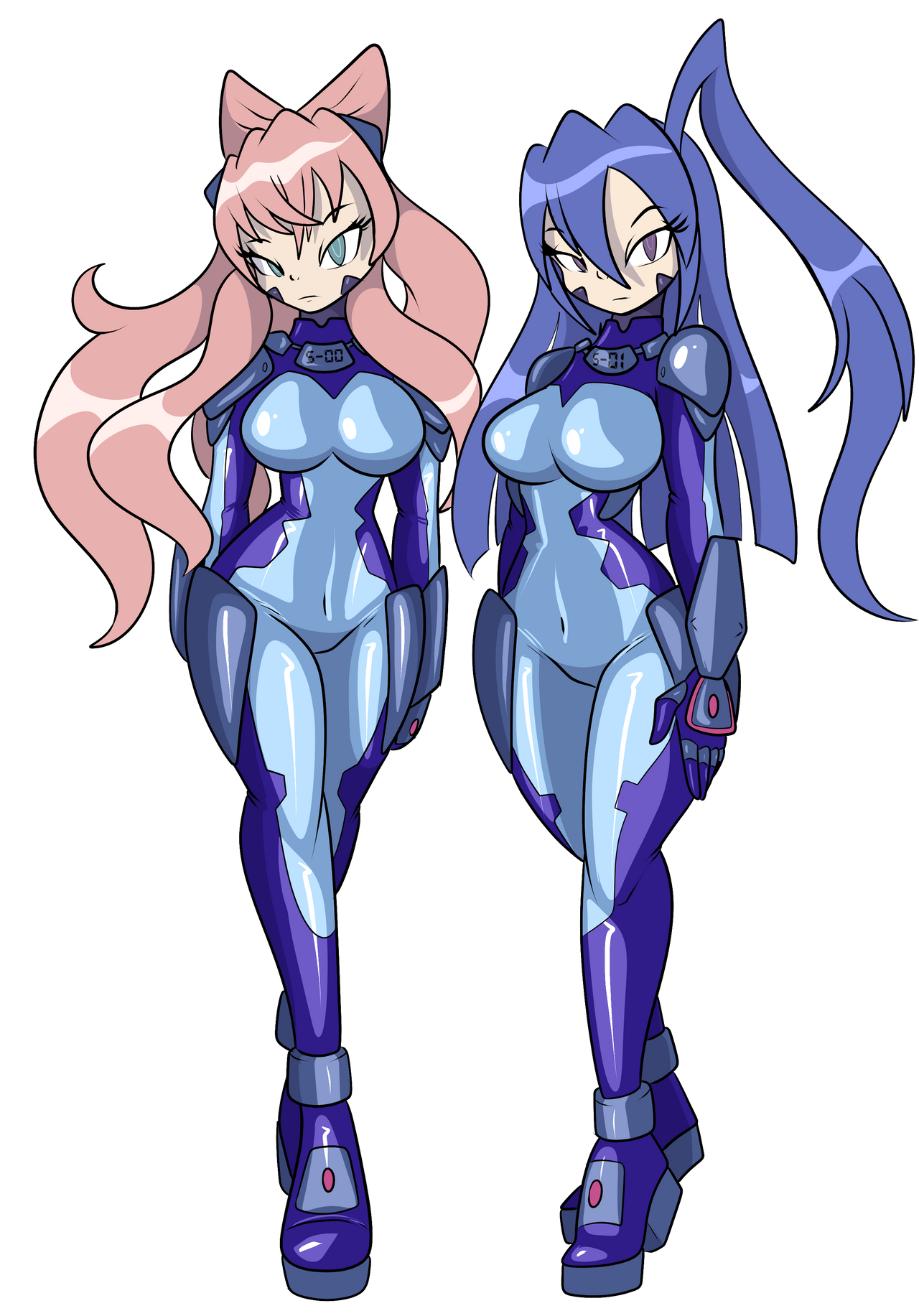 Combat Cyborgs S-00 and S-01 by ChaosOverlordZ on DeviantArt