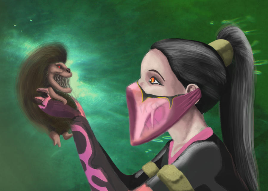 Mileena's new pet