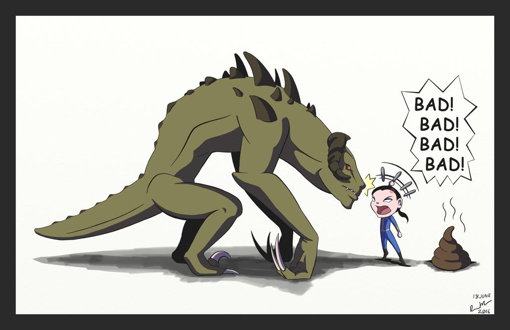 Deathclaw Inflation Deviantart Naughty Deathclaw by MasterArtworks on DeviantArt