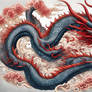 Japanese Dragon Tattoo Drawing, In The Style Of Ma
