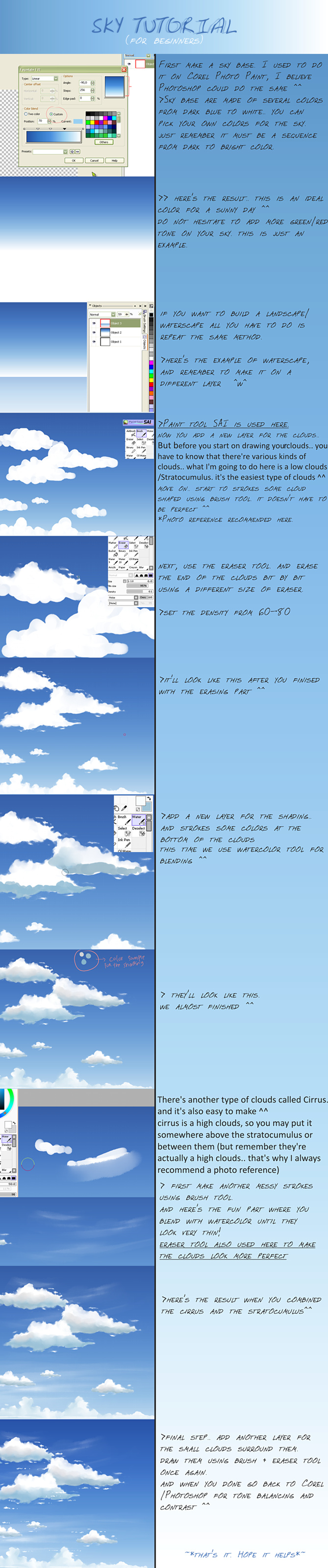 sky + clouds tutorial by megatruh on DeviantArt