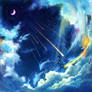 weightless and horizontal ,
