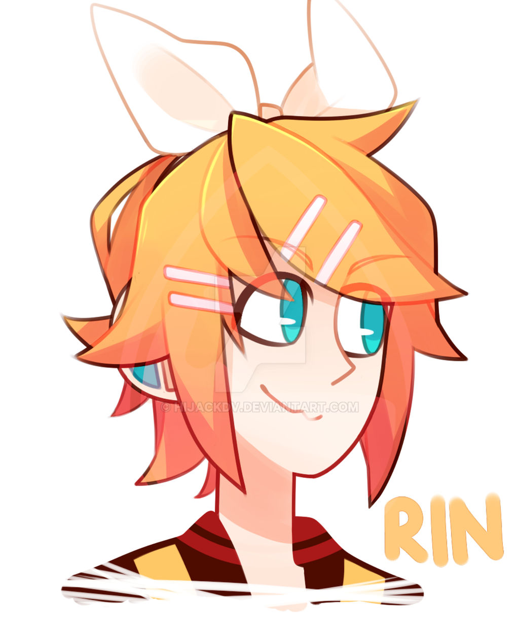 Kagamine Rin - Style Practice by HijackdV on DeviantArt