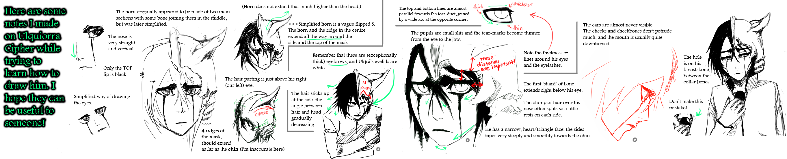 Notes on Drawing Ulquiorra