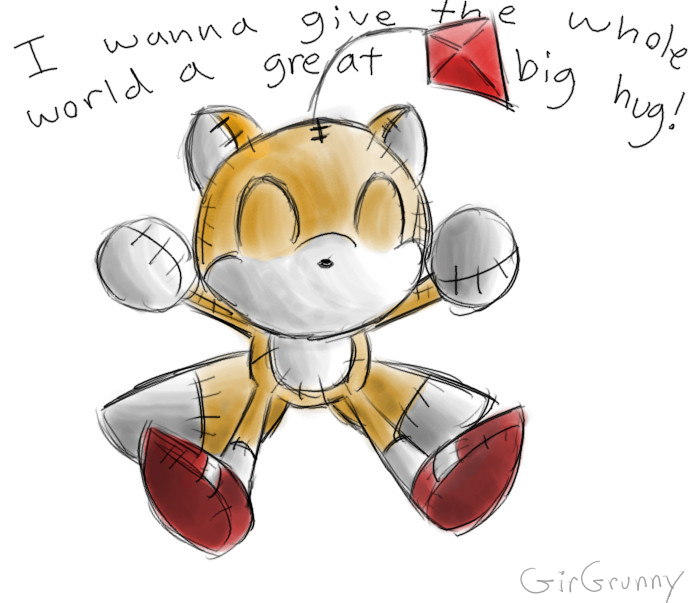 Tails Doll Hug by GirGrunny on DeviantArt