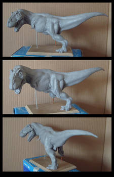 TRex sculpture WIP step 4