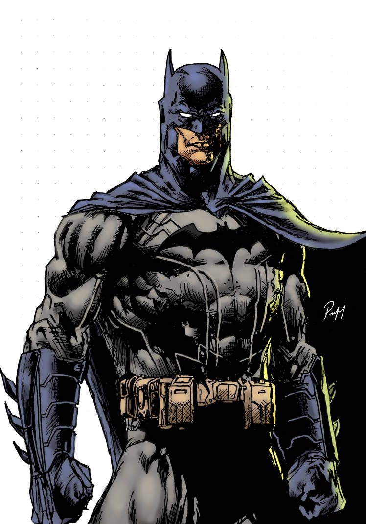 The Batman (Colored) by PaoloEM on DeviantArt