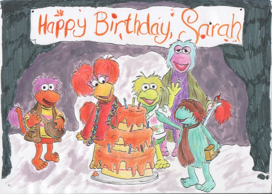 Sarah's birthday Fraggles