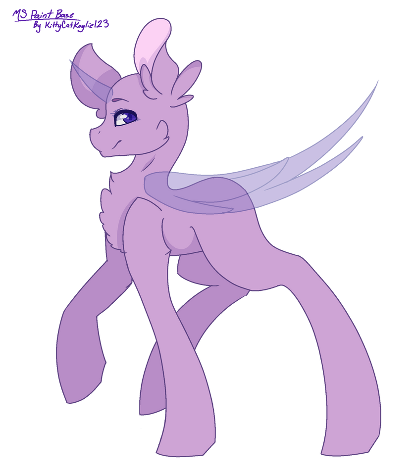 Mlp Base #4 -MS Paint- by kittycatkaylie123 on DeviantArt
