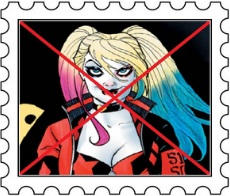 Anti-Harley Quinn Stamp.
