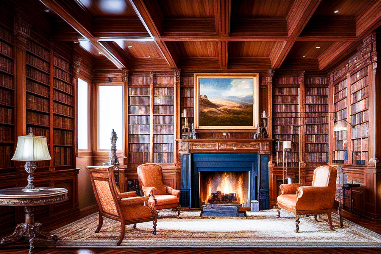 Cozy Library by lokei on DeviantArt