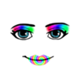 Roblox Girl Face In Rainbow By Elee999 On Deviantart - roblox rainbow face