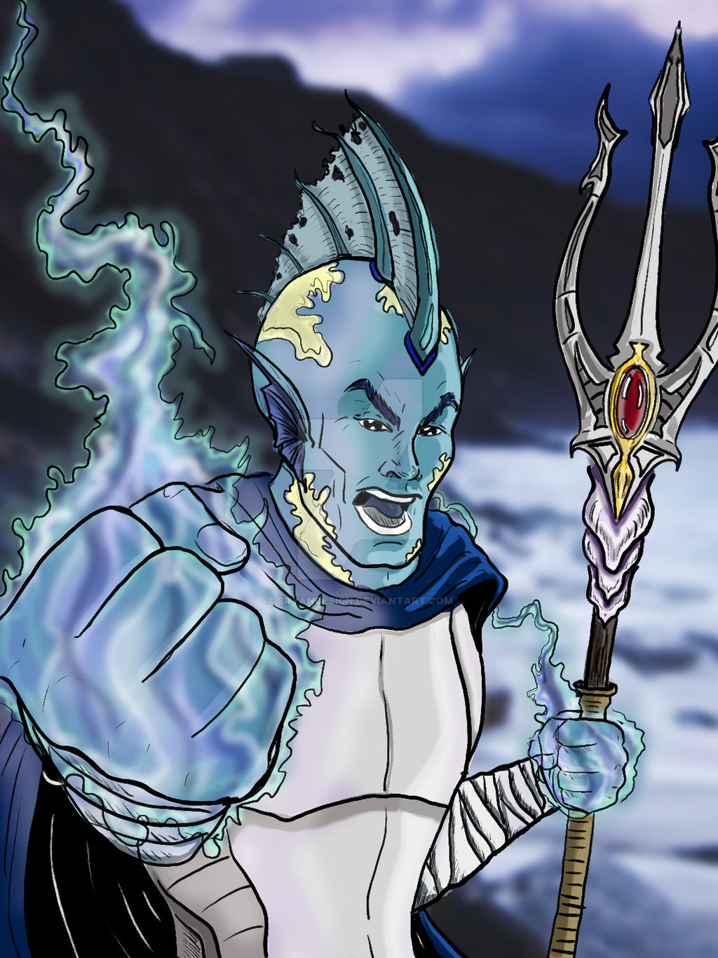 Merfolk Sorcerer by sryandesign on DeviantArt