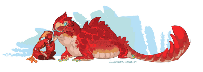 Chubby tubby lizard friend