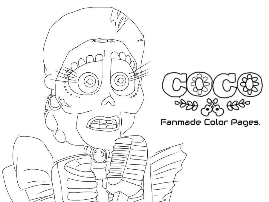 Coco Coloring page Imelda by AndromedaCool on DeviantArt