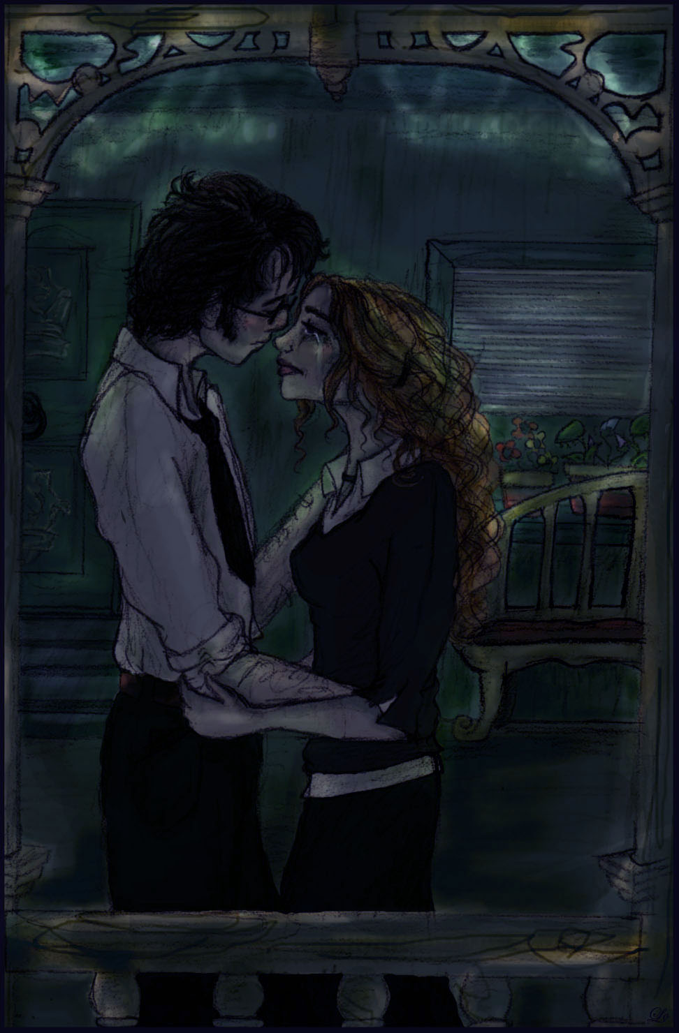 Hermione Granger and Harry Potter on Quality-HP-Fanart - DeviantArt.