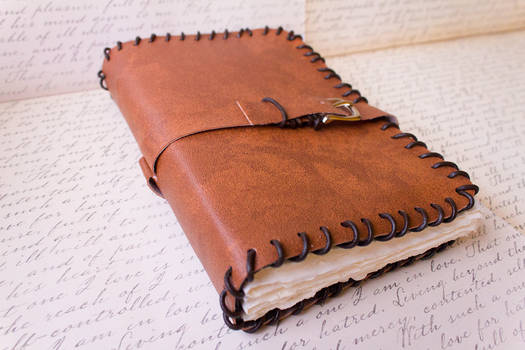 Leather Blank Book - Handmade
