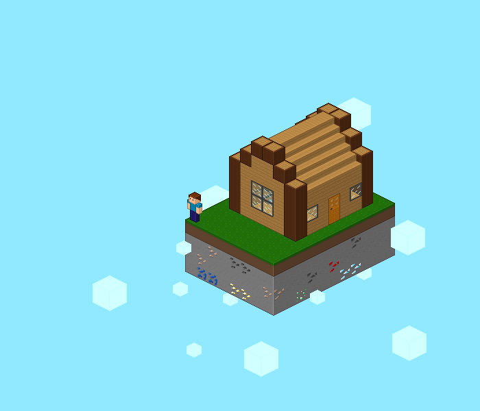 Minecraft Isometric House by chobbis2 on DeviantArt