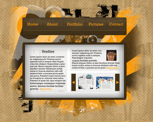 Grunge Web Layout - Revision 1