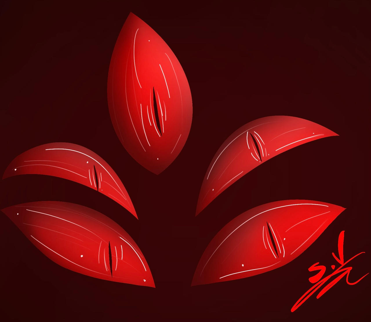 Demon Starfire Five Red Eyes Demon by Starfire-vega1 on DeviantArt