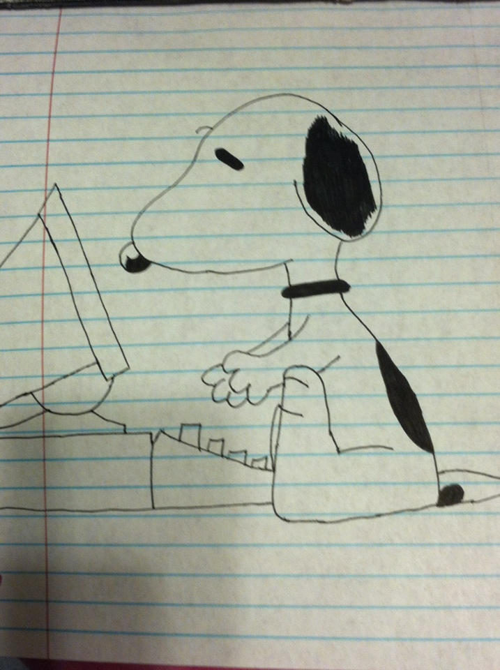Typewriter Snoopy by NightFuryDragon28 on DeviantArt
