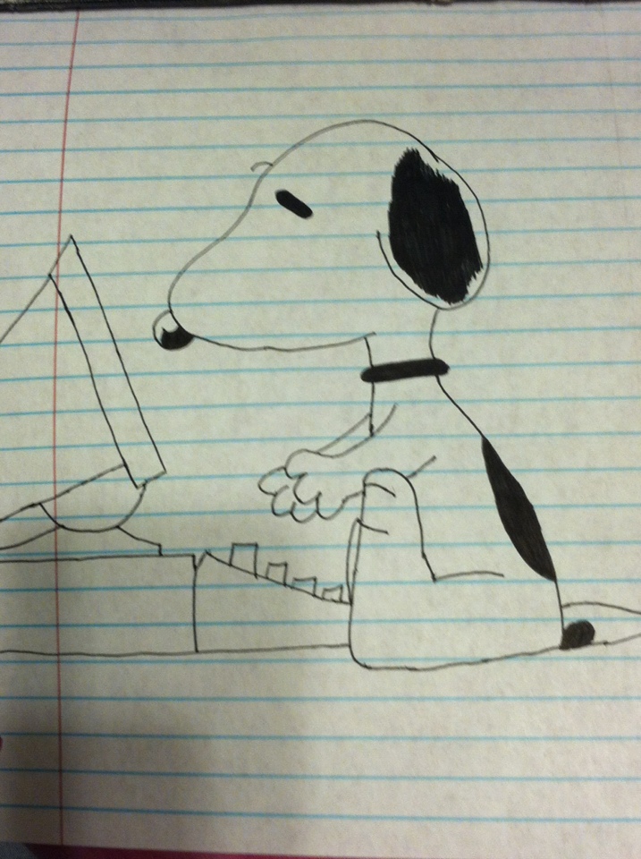 Typewriter Snoopy by NightFuryDragon28 on DeviantArt