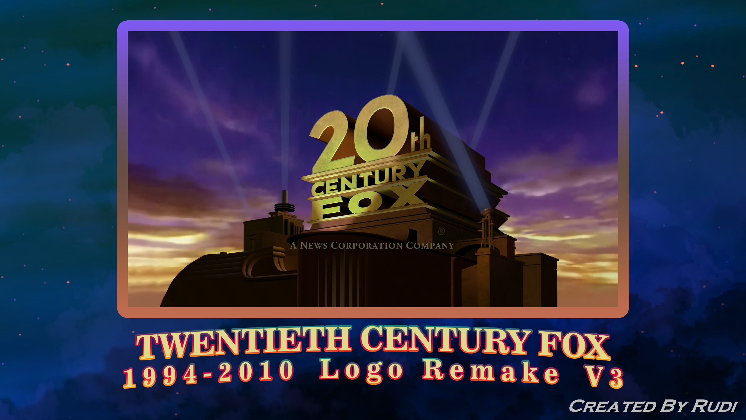 20th Century Fox 1994 Logo Remake (Text Only) by HEFan1998