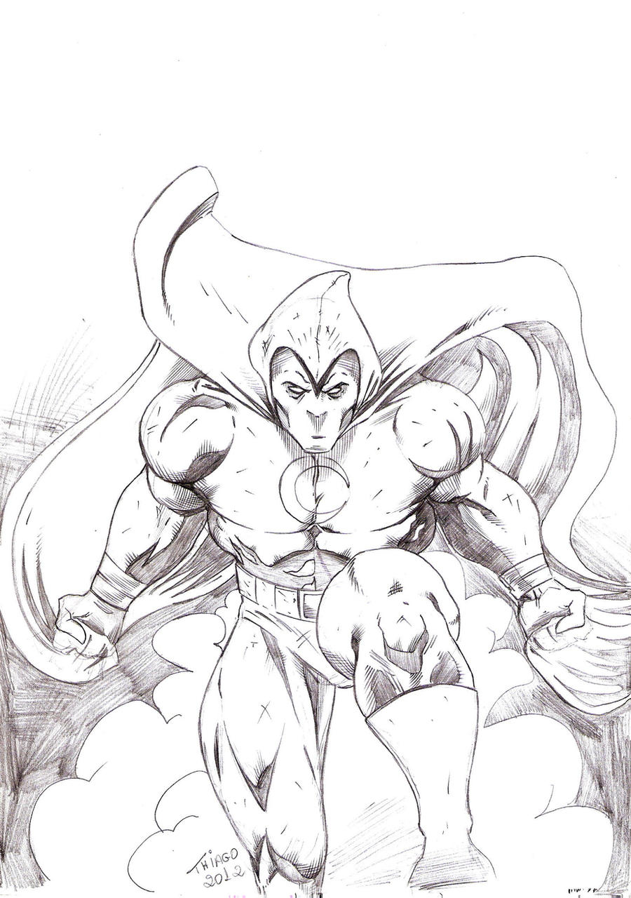 Moon Knight Inks Moon Knight by TG-INKS on DeviantArt