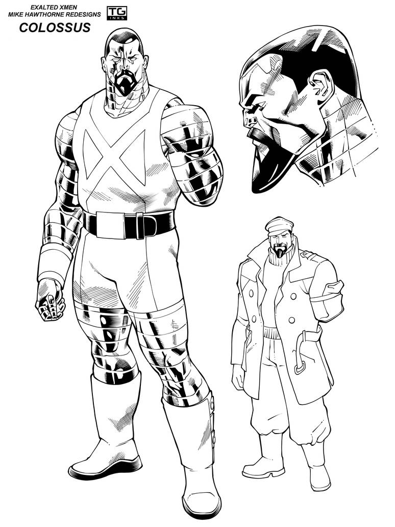 New Colossus character design by Mike Hawthorne by TG-INKS on DeviantArt