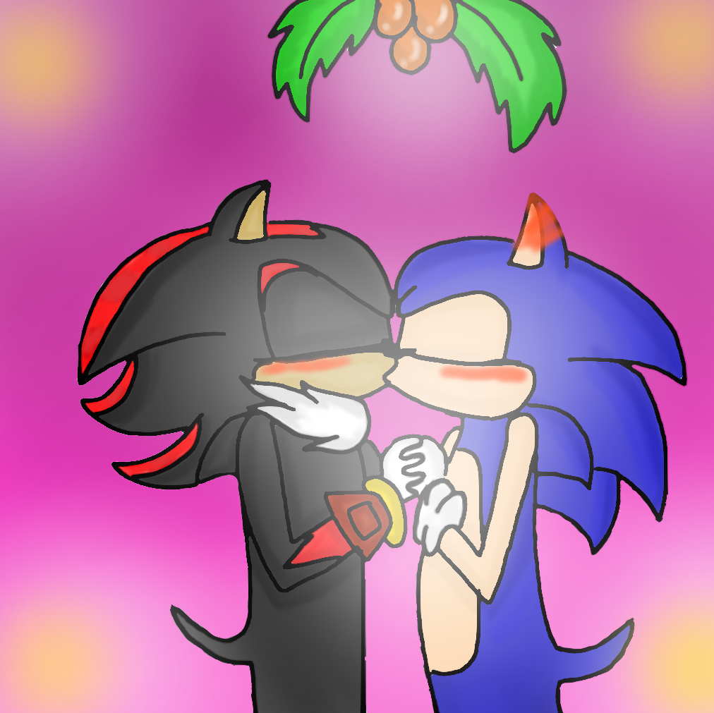 Both Sonic And Shadow Kissing by iluvsonamy12 on DeviantArt