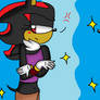 Sonic and Shadow genderbend - colored