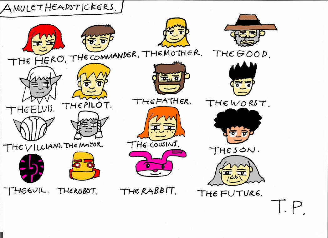 Amulet Fanart 86. Amulet Headstickers. by TrentPage on DeviantArt