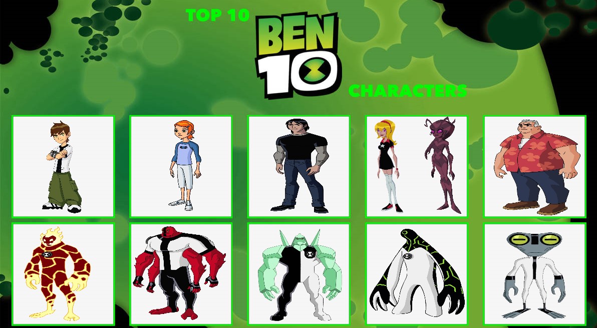 Ben 10 Fanart.6.My Top 10 Ben 10 Characters. by TrentPage on DeviantArt